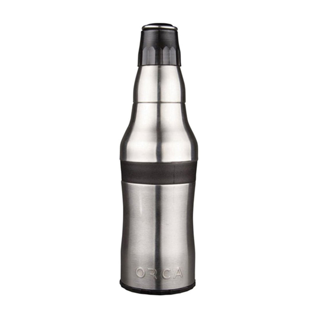 ORCA Rocket ORCROCK Bottle and Can Beverage Holder, 3-3/4 in Dia x 10-7/8 in H, 12 oz Can/Bottle, Stainless Steel