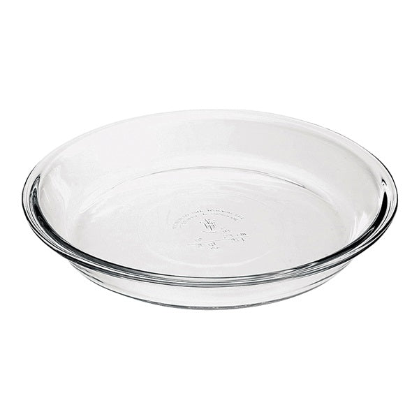 Oneida Oven Basics 82638L11 Pie Plate, 1.5 qt Capacity, Glass, Clear, Dishwasher Safe: Yes