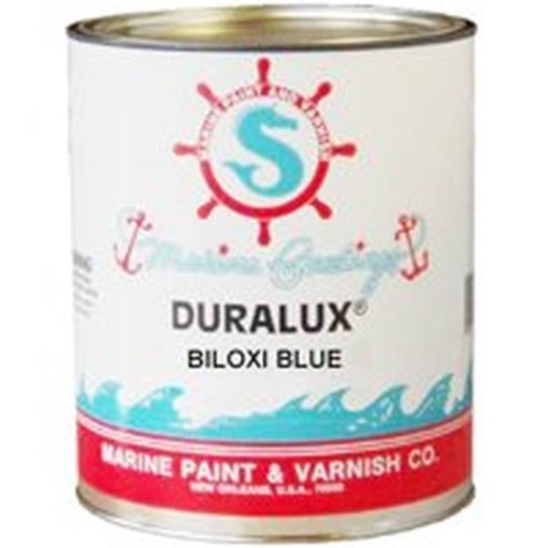Duralux M724-4 Marine Paint, High-Gloss, Biloxi Blue, 1 qt, Can, Acrylic Base, Application: Spray