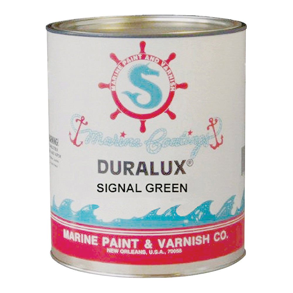 Duralux M749-4 Marine Paint, High-Gloss, Signal Green, 1 qt, Can, Acrylic Base, Application: Spray