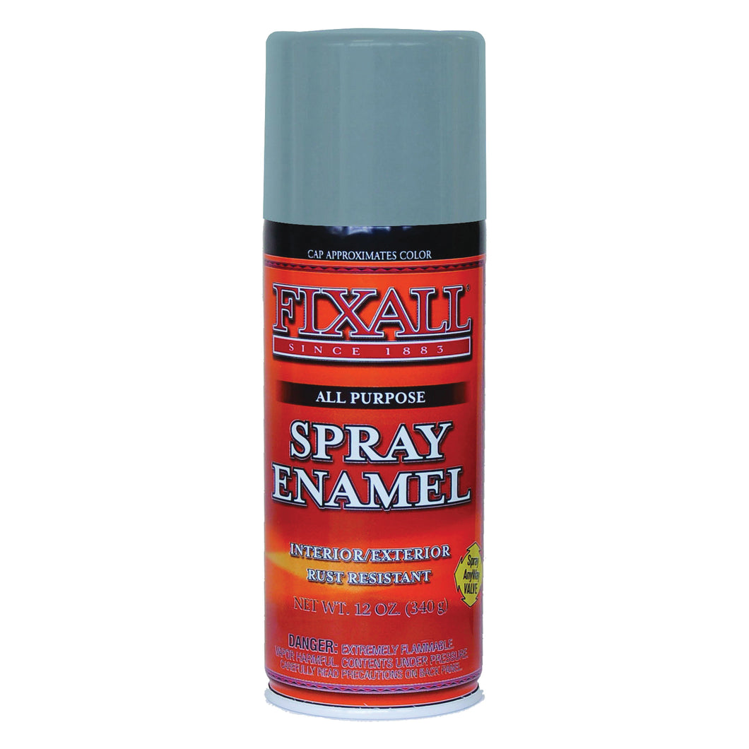 FixALL F131 Series F1315 Enamel Spray Paint, Dark Gray, 12 oz, Can