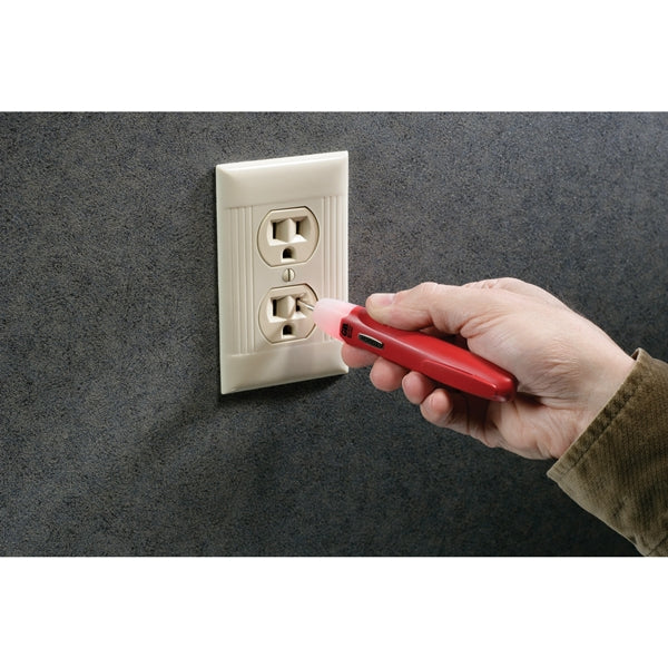 GB GCV-3206 Probe and Continuity Tester with Screwdriver Tip, 12 to 250 VAC/VDC, LED Display, Functions: Voltage, Red