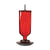 Perky-Pet 8109-2 Bird Feeder, 16 oz, 4-Port/Perch, Glass/Metal, Red, 10.6 in H