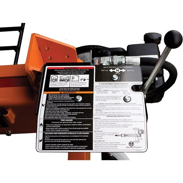 Brave PCLS2013GC Log Splitter, Gasoline