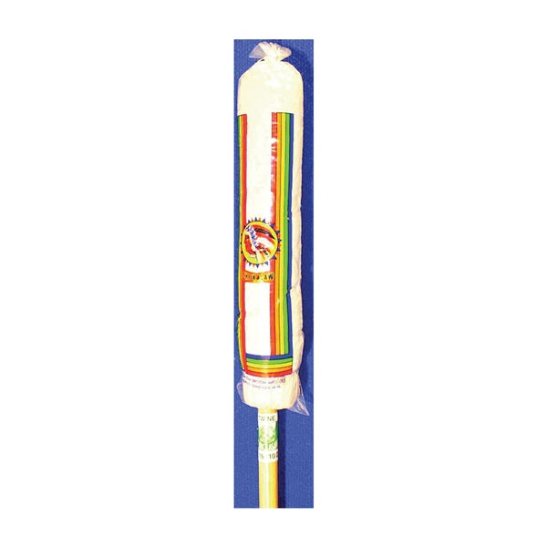 Chickasaw 00503 Wet Mop with Hanger, 10 oz Headband, 48 in L, Cotton Mop Head, White Mop Head, Metal Handle