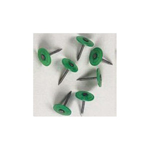 Stinger 0135091 Cap Nail, 1-1/2 in L, Flat Head, 12 ga Gauge, Plastic/Steel