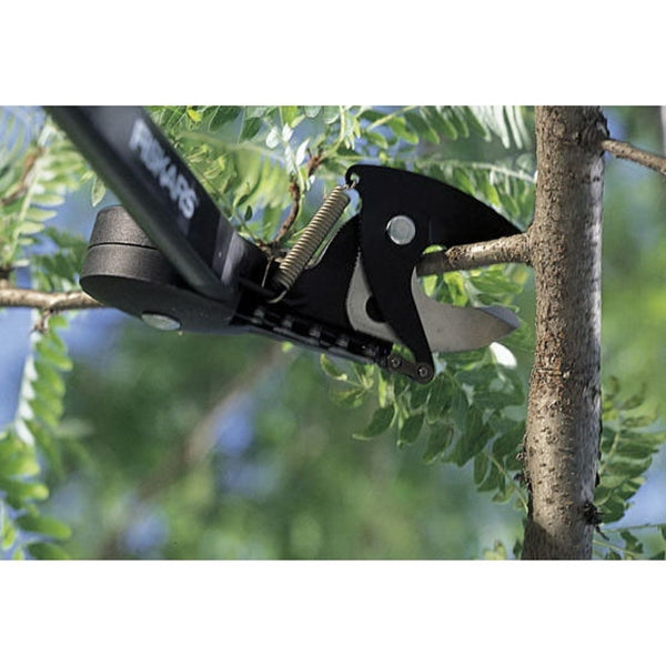FISKARS 9234 Pole Pruner, 1-1/4 in Dia Cutting Capacity, Steel Blade, 62 in L Extension