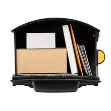 Load image into Gallery viewer, Gibraltar Mailboxes Patriot Series GMB515B01 Rural Mailbox, 1200 cu-in Capacity, Plastic, 12.4 in W, 21.3 in D, Black
