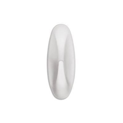 Command 17081 Designer Hook, 5/8 in Opening, 3 lb, 2-Hook, Plastic, White