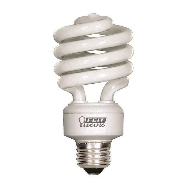 Feit Electric ESL23TM/12/CAN Compact Fluorescent Bulb, 23 W, Spiral Lamp, Medium E26 Lamp Base, 1600 Lumens
