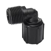 Load image into Gallery viewer, Flair-It PEXLOCK 30785 Pipe Elbow, 1/2 in, MPT x FPT, 90 deg Angle, Black, 100 psi Pressure
