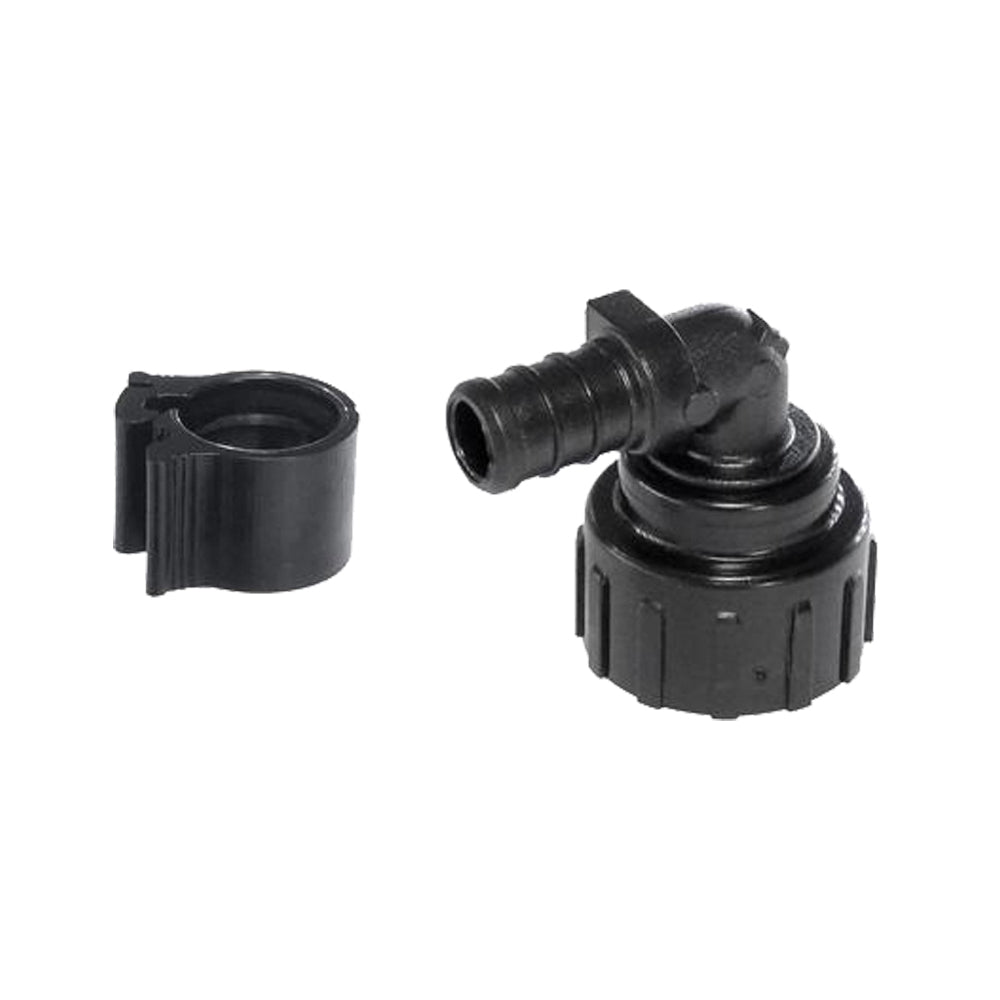 Flair-It PEXLOCK 30818 Pipe Elbow, 1/2 x 3/4 in, MGH, Black, 100 psi Pressure