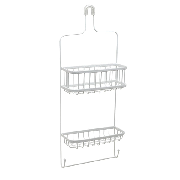 Zenna Home E7617WW Shower Caddy, Steel, 10.38 in OAW, 26.13 in OAH, 4.13 in OAD