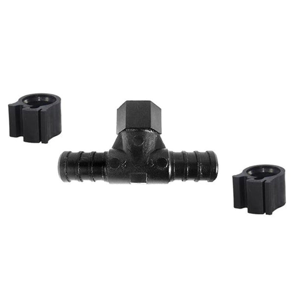Flair-It PEXLOCK 30834 Reducing Pipe Tee with Clamp, 1/2 x 1/8 in, FPT, 100 psi Pressure