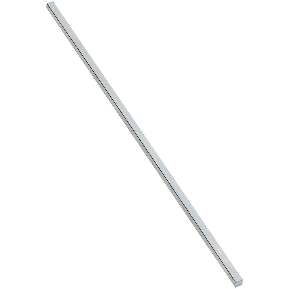 Stanley Hardware 4030BC Series N180-174 Key Stock, 1/4 in W, 1/4 in H, 12 in L, Steel, Zinc