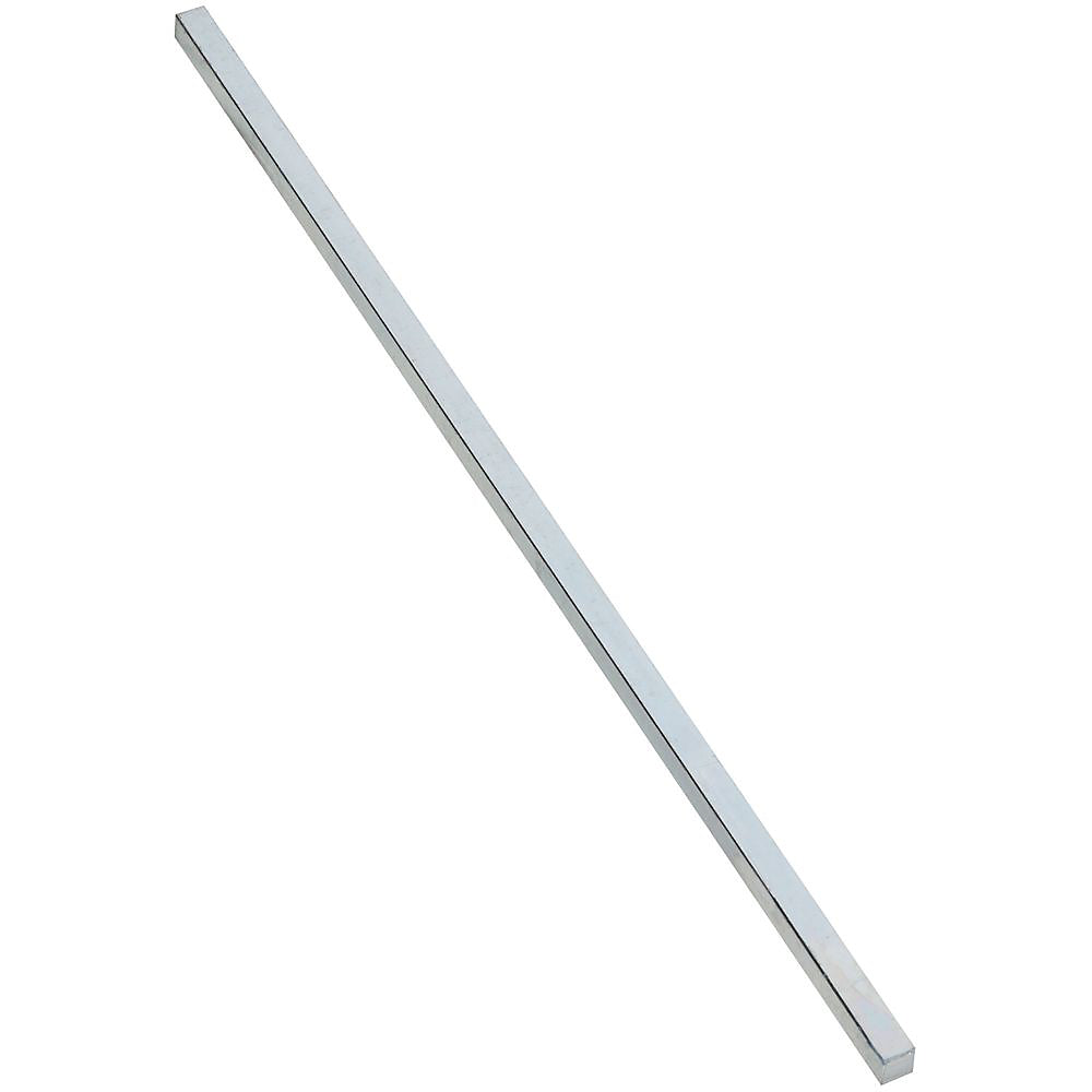 Stanley Hardware 4030BC Series N180-182 Key Stock, 5/16 in W, 5/16 in H, 12 in L, Steel, Zinc