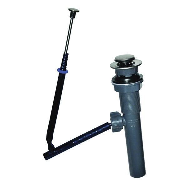 Danco 10693X Lavatory Drain Assembly, 1-1/4 in Connection, Plastic, Brushed Nickel