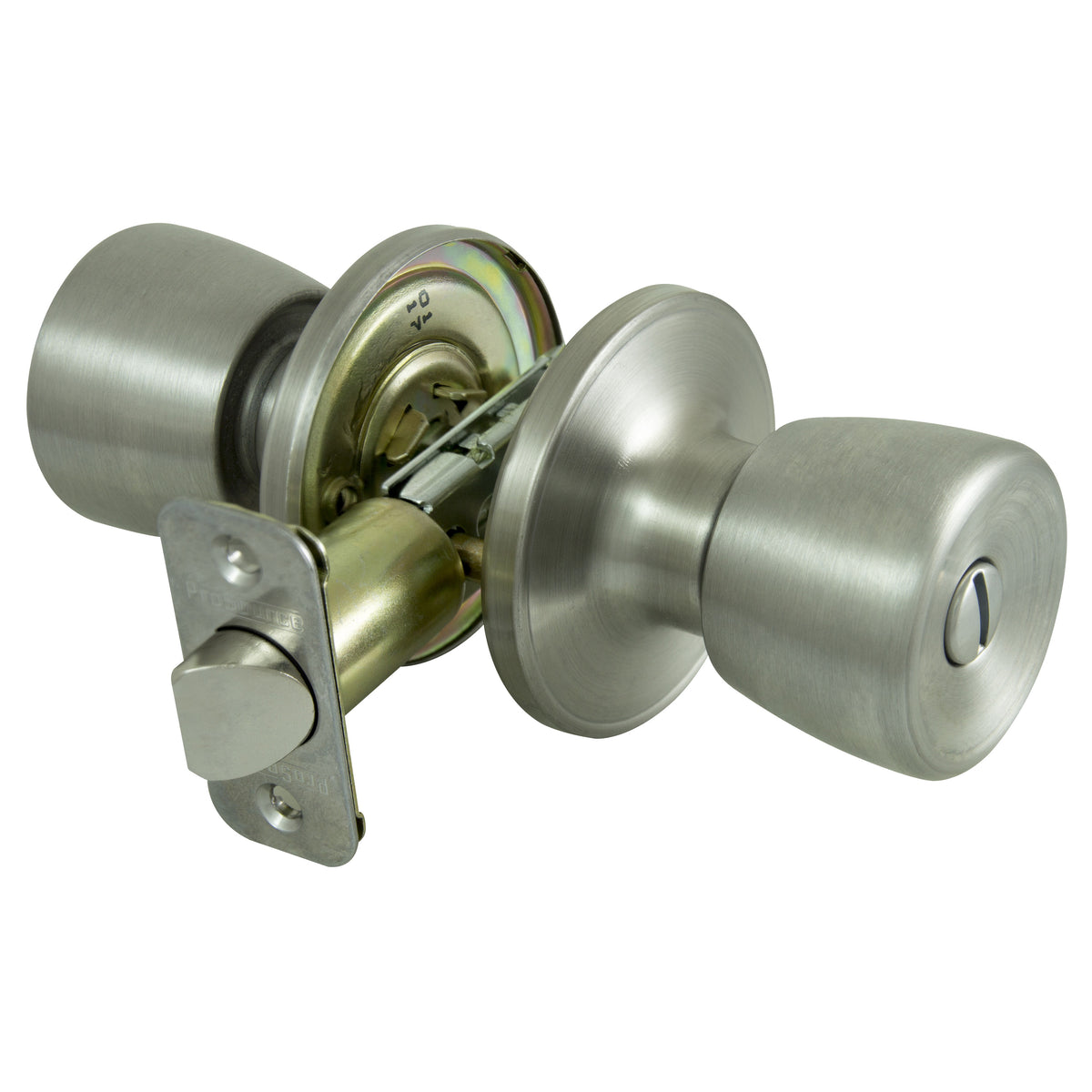 ProSource TS610BRA4B Privacy Door Knob Lockset, Stainless Steel