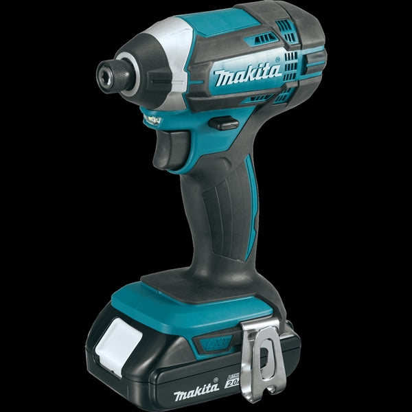 Makita XDT11R Impact Driver Kit, Battery Included, 18 V, 2 Ah, 1/4 in Drive, Hex Drive, 3500 ipm