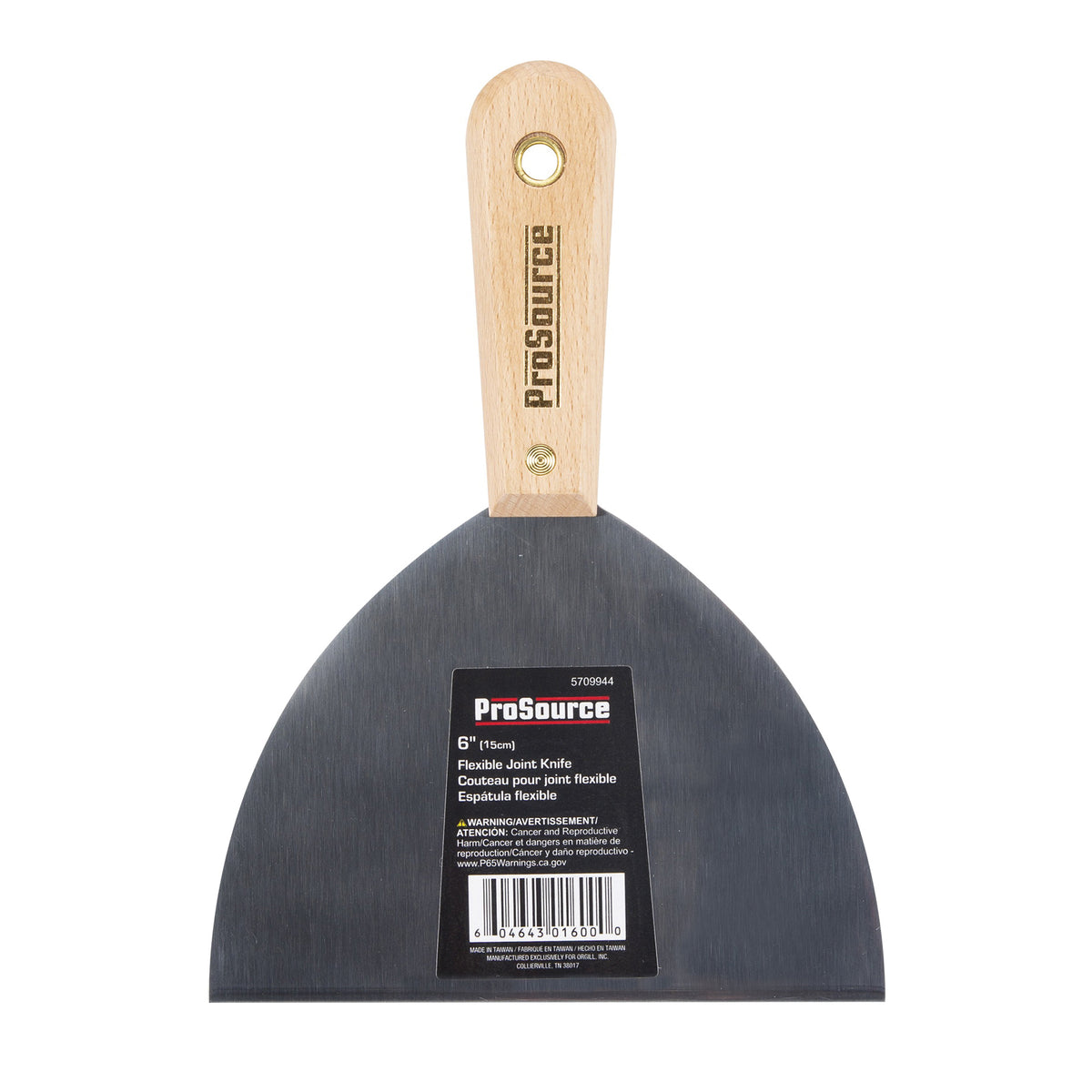 ProSource 01600R Joint Knife, 4-3/8 in W Blade, 6 in L Blade, HCS Blade, Full-Tang Blade, Wood Handle, Rosewood Handle