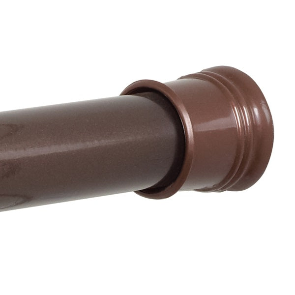 Zenna Home TwistTight 506W/505RB Shower Rod, 72 in L Adjustable, 1-1/4 in Dia Rod, Steel, Bronze