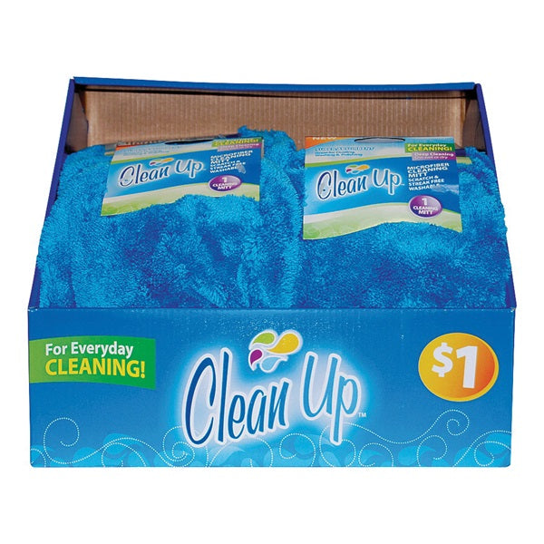 FLP 8821 Cleaning Mitt, Microfiber Cloth, Blue/Purple