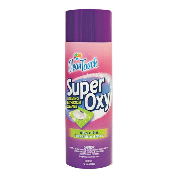 CleanTouch SuperOxy 9651 Bathroom Cleaner, 13 oz Aerosol Can, Foam