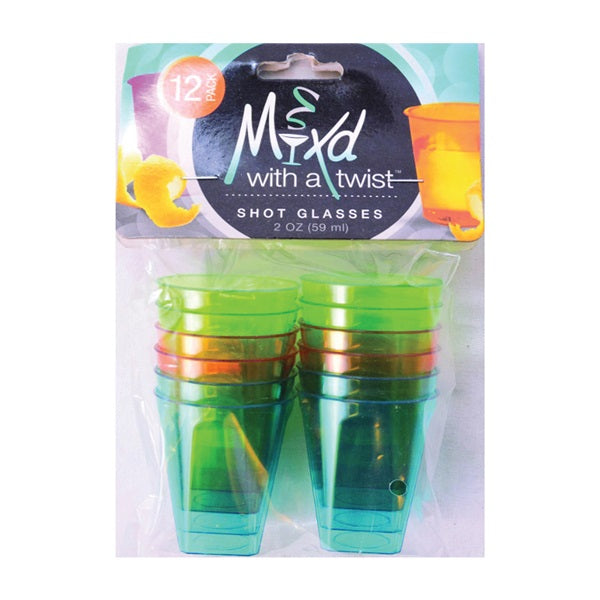 FLP 6025 Shot Glass, 2 oz Capacity, Assorted