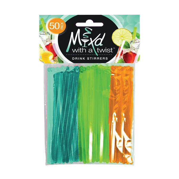 FLP Mixd with a Twist 6031 Beverage Stirrer, Assorted
