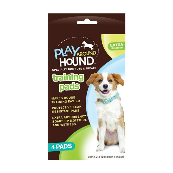 FLP Play Around Hound 6119 Puppy Training Pad, 22 in L, 21-1/2 in W