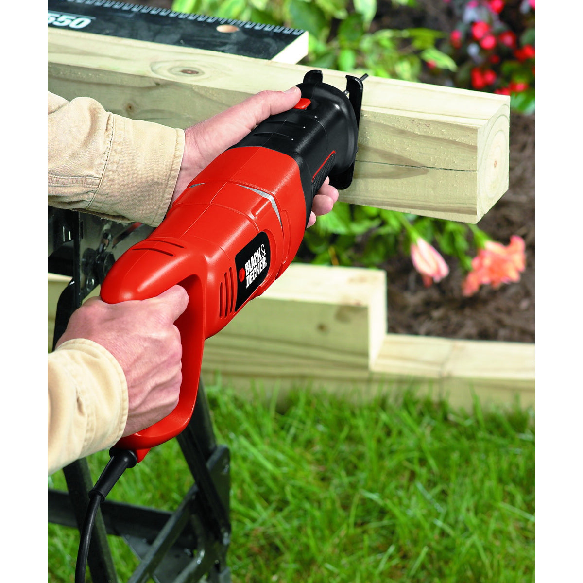 Black+Decker RS500K Reciprocating Saw, 8.5 A, 1-1/8 in L Stroke, 2400 spm