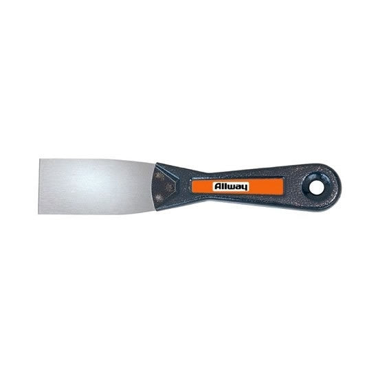 ALLWAY TOOLS T15F Putty Knife, 1-1/2 in W Blade, Steel Blade, Steel Handle