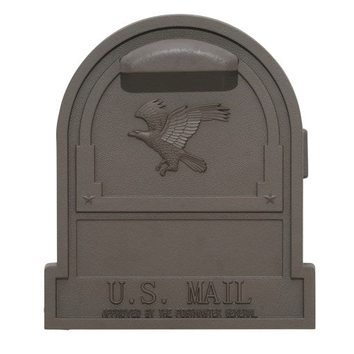 Gibraltar Mailboxes Arlington Series AR15T000 Mailbox, 1475 cu-in Capacity, Galvanized Steel, Bronze, 9-1/2 in W