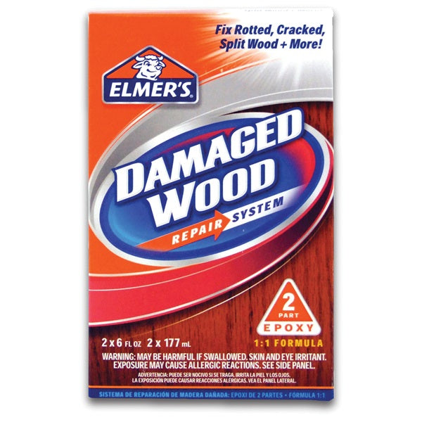 Elmers E761Q Wood Repair System, Solid, Amine, Off-White, 12 oz