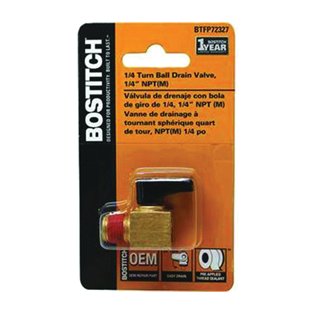 Bostitch BTFP72327 Ball Drain Valve