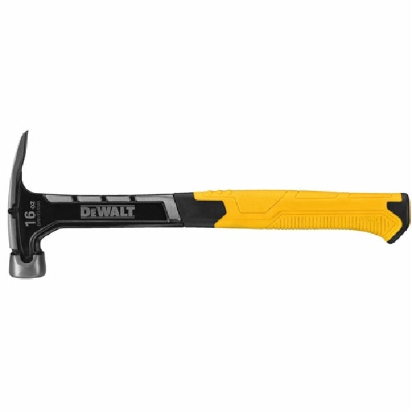 DeWALT DWHT51048 Nailing Hammer, 16 oz Head, Rip Claw, Smooth Head, Steel Head, 13-1/4 in OAL