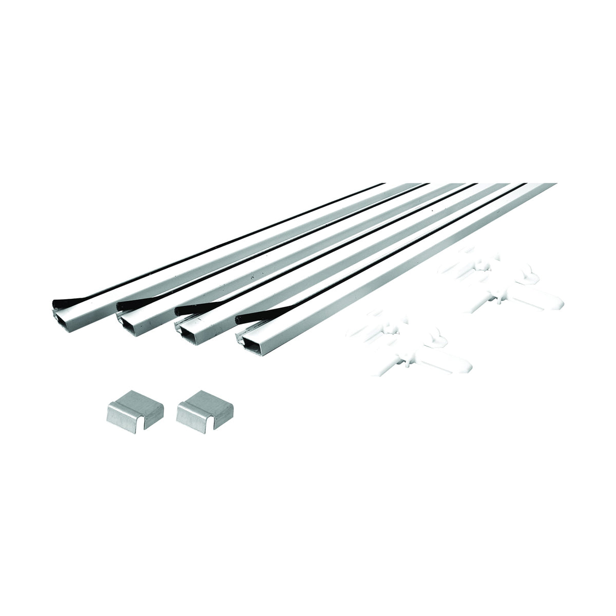 Make-2-Fit PL 7813 Screen Frame Kit, 4 ft L x 3/4 in W Dimensions, Aluminum, White, Painted, 10-Piece