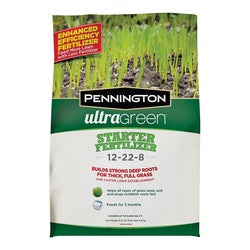 Pennington 100519554 Lawn Starter Fertilizer, 2.5 lb Bag, Solid, 12-22-8 N-P-K Ratio