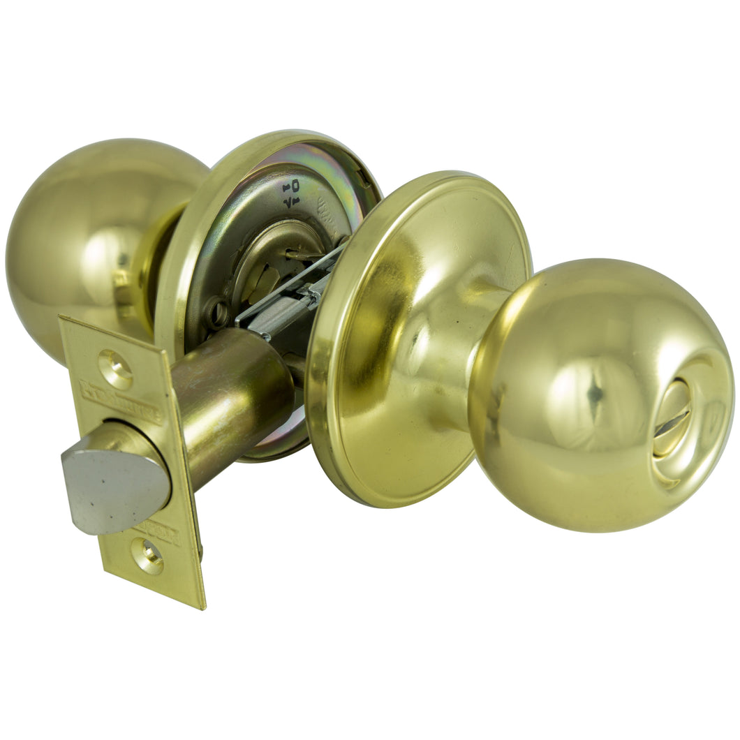 ProSource T3710V-PS Privacy Door Knob Lockset, Stainless Steel