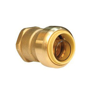 ProBite LF822F Pipe Connector, 3/4 in, Push-Connect x FNPT, Brass, 200 psi Pressure