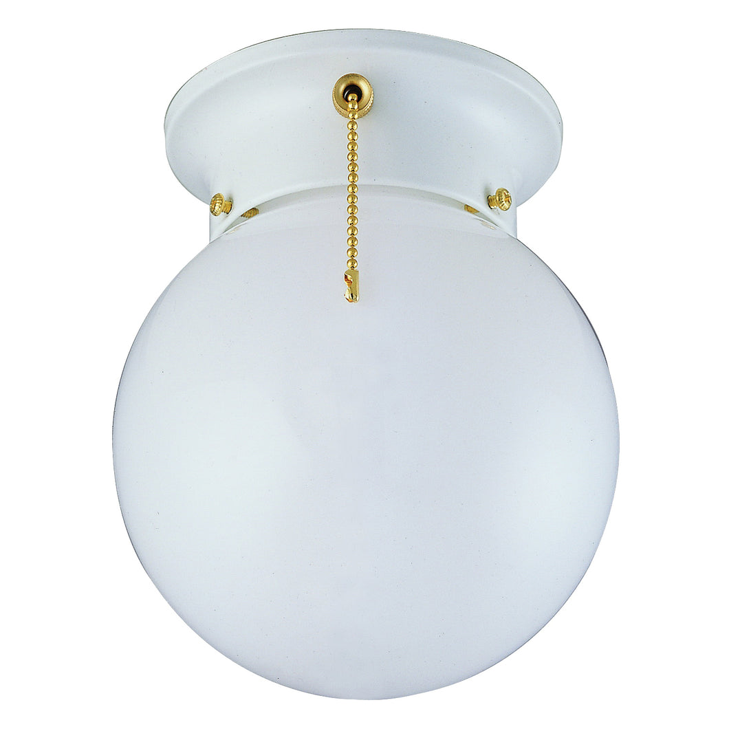 Boston Harbor Ceiling Light Fixture, 0.5 A, 120 V, 60 W, 1-Lamp, A19 or CFL Lamp, Metal Fixture
