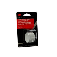 Load image into Gallery viewer, Scotchlite 03455 Reflective Safety Tape, 36 in L, 1 in W, Silver
