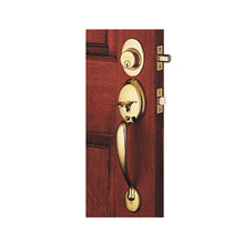 Load image into Gallery viewer, Schlage Plymouth Series F60VPLY/PLY505 Handleset, 1 Grade, Keyed Different Key, Solid Brass, Brass, C Keyway
