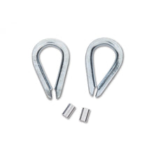 Load image into Gallery viewer, Campbell B7675454 Cable Ferrule and Stop Set, 1/4 in Dia Cable, Aluminum
