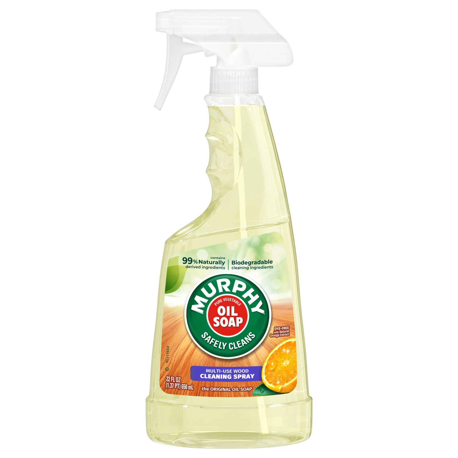 MURPHY OIL SOAP 101031 Oil Soap, 22 oz Bottle, Liquid, Orange