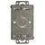 RACO 518/8518 Switch Box, 1 -Gang, 5 -Knockout, 1/2 in Knockout, Steel, Gray, Galvanized, Screw Mounting