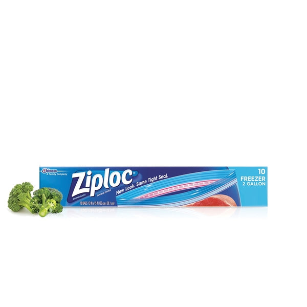 Ziploc 01132 Freezer Bag, 2 gal Capacity