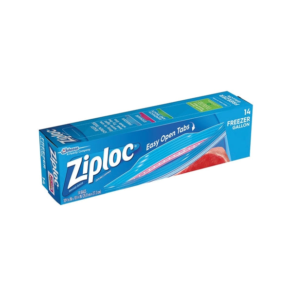 Ziploc 00389 Freezer Bag, 1 gal Capacity