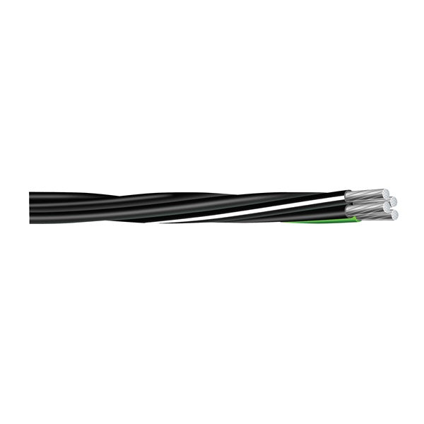 Southwire Compact Stranded 8000 4/04/02/04X500MBL Service Entrance Cable, 4 -Conductor, Aluminum Conductor, 600 V