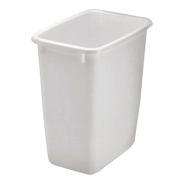 Rubbermaid FG280500WHT Waste Basket, 21 qt Capacity, Plastic, White, 15 in H